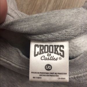 Grey crooks n castles sweater